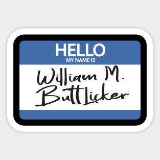 The Office Bill Buttlicker Jim Design Sticker